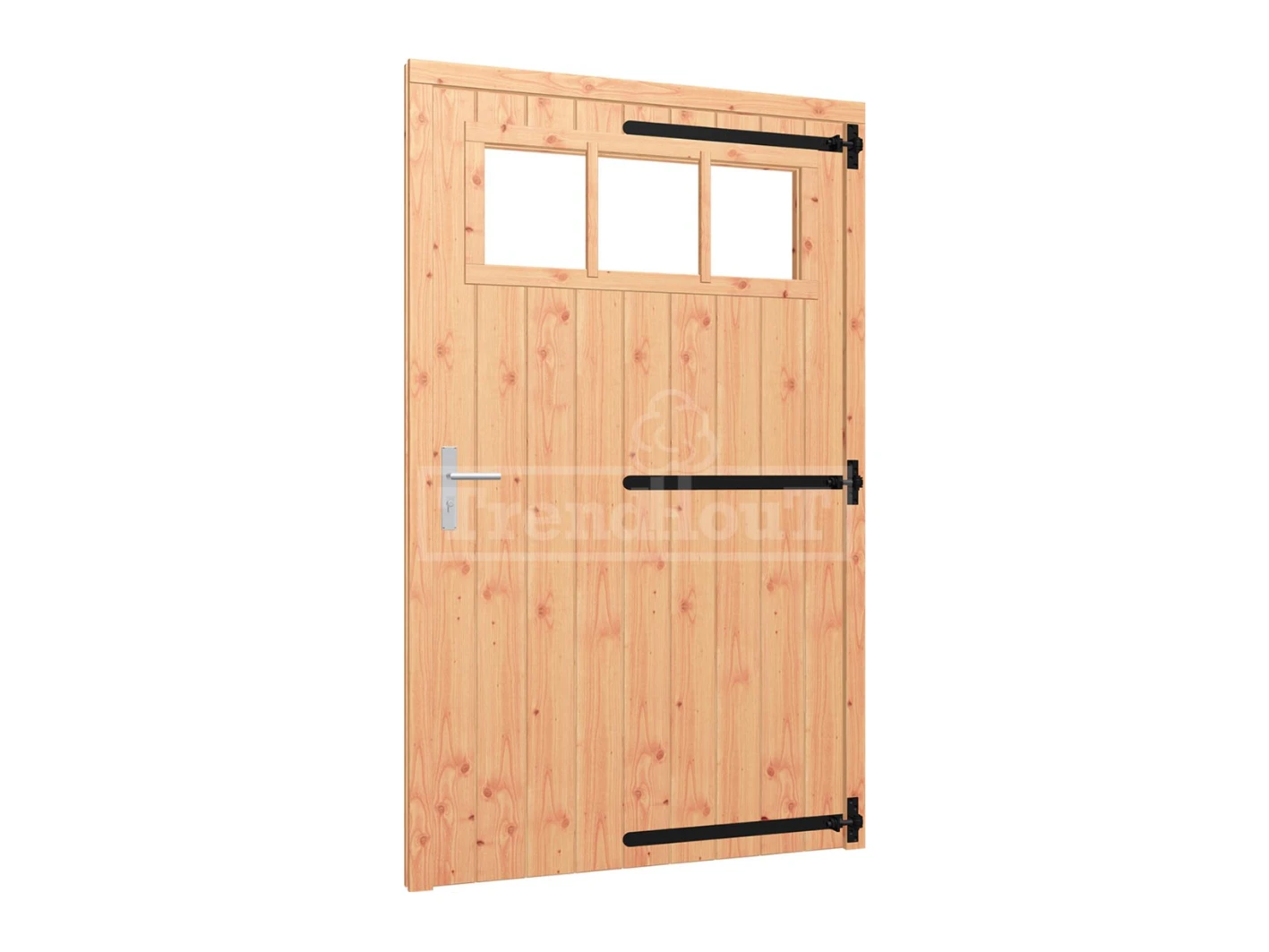 Trendhout Opgeklampte Enkele Deur XL met Bovenraam Rechtsdraaiend 133.5 x 217 cm - Afbeelding 1